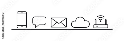 Modern digital communication and everyday messaging helping people exchange information quickly, stay connected, and coordinate tasks across technology platforms and online