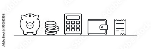 Personal finance awareness and responsible budgeting habits helping individuals monitor expenses, manage savings, and maintain stable financial wellbeing over time, piggy bank