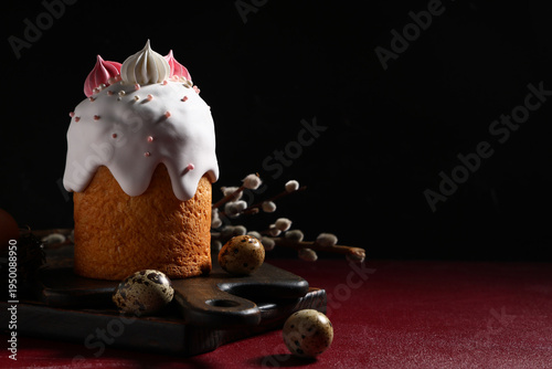 Sweet Easter cake with meri...