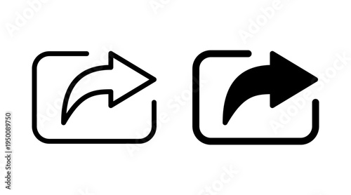 Share icon set vector. Sharing sign and symbol