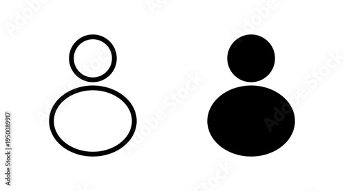 User Icon set vector. person sign and symbol. people icon.