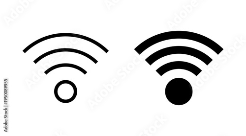 Wifi icon set vector. signal sign and symbol. Wireless  icon
