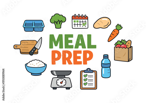 Healthy meal preparation lifestyle focused on planning nutritious dishes in advance, organizing ingredients, and building consistent eating habits that support long-term wellbeing