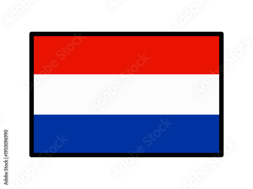 オランダの国旗のイラスト素材