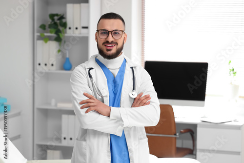 Portrait of male doctor wit...