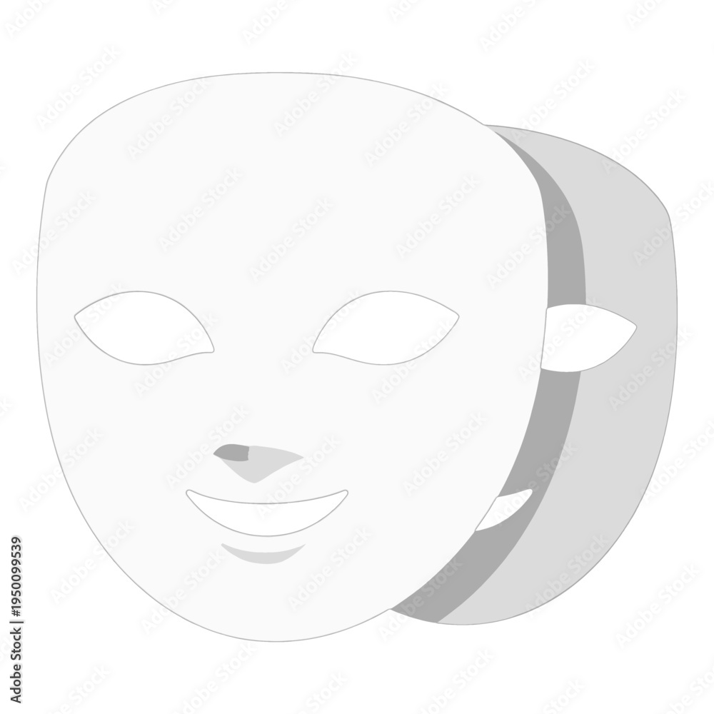 Obraz premium Double Theater Mask 3D Icon