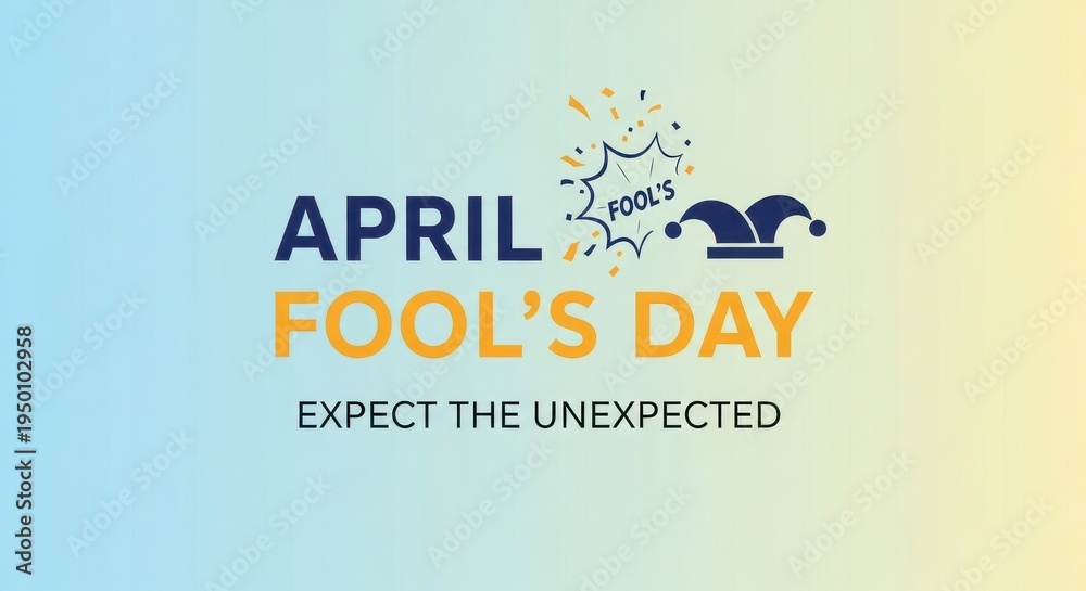Naklejka premium Celebration of april fool's day with playful and unexpected elements