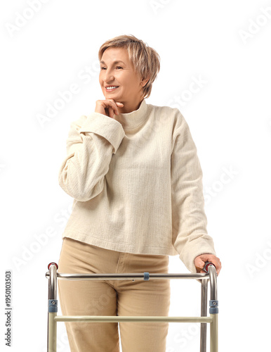 Thoughtful mature woman wit...