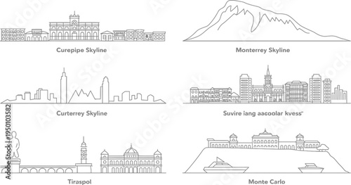 Urban city silhouette vector illustration dense collection of residential commercial buildings roofs and towers