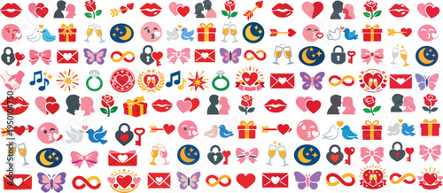 International Kissing Day Symbols and Icons for Love and Celebration