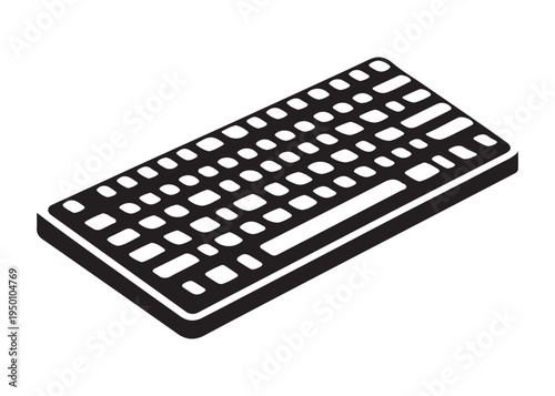 computer keyboard logo silhouette vector, typing keyboard logo silhouette vector illustration, typing device silhouette logo, typing tool logo silhouette design on white background
