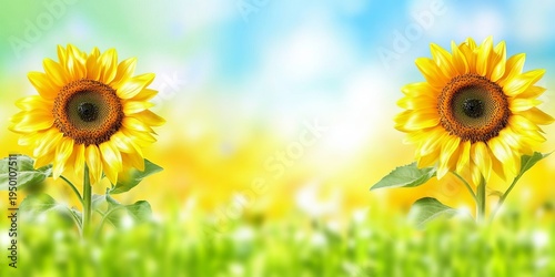 Vibrant Floral Bliss Sunlit Blooms in an Expansive Field, Capturing Nature s Beauty and Serenity