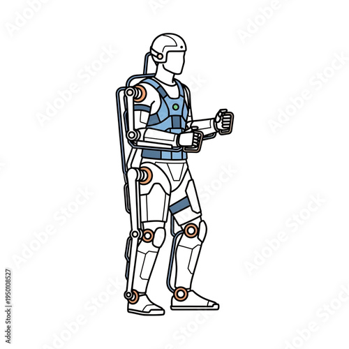 Humanoid robot demonstrating advanced robotics technology.