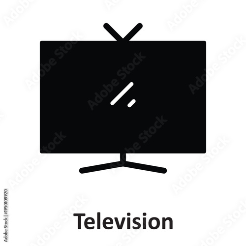 Television  Vector icon which can easily modify or edit