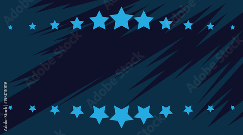 Night with stars background concept vector design
