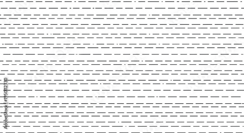 Minimalist pattern of horizontal dashed and dotted black lines on a white background creating a simple and clean textured effect for design.