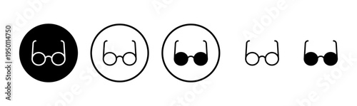 Glasses icon logo design. Glasses sign and symbol
