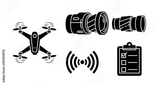 Drone with camera and controls.