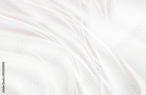 Elegant light cyan milky white teal drapery fabric.  sea, peacock, pine hues. crumpled silk satin background. Wide drape with folds. Business, interior, furniture, clothes themes. fabric curtain