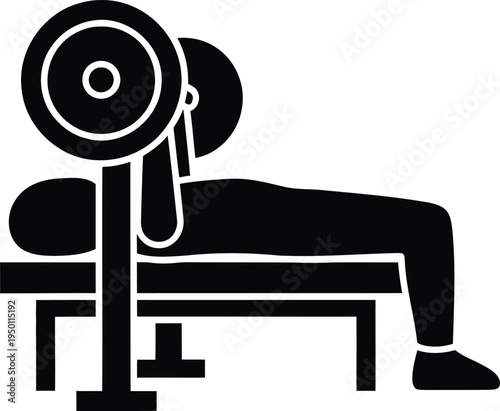 A person lifting weights on a bench press in a gym setting.