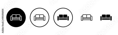 Sofa icon logo design. sofa sign and symbol. furniture icon