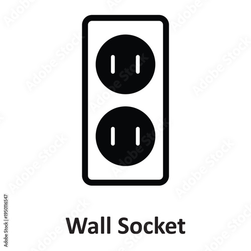  Wall Socket Vector icon which can easily modify or edit