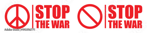 Stop war icon, vector illustration