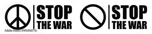 Stop war icon, vector illustration