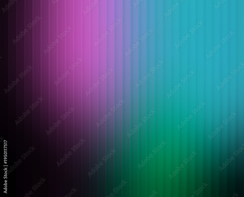 Obraz premium Abstract gradient background with vertical lines transitioning from purple to teal and green hues
