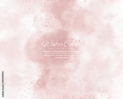 Blurred pink and white abstract background with text overlay
