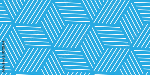 blue pattern texture repeat grid triangle geometric hexagon type cube fabric pattern shapes cover template design.