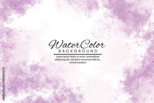 Watercolor background with text overlay