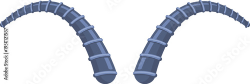 Aries zodiac sign creating stylized ram horns