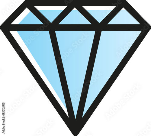 Diamond icon symbolizing luxury and precious gem value