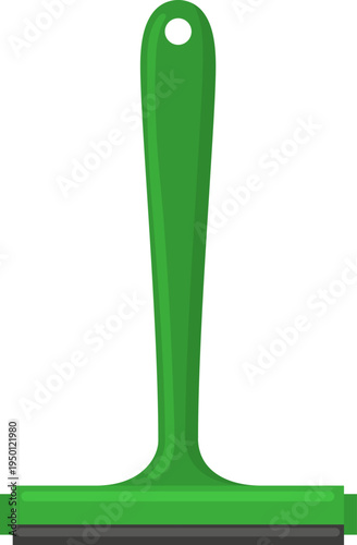 Green cleaning squeegee for window glass and surfaces