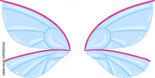 Fantasy fairy wings for magical design element