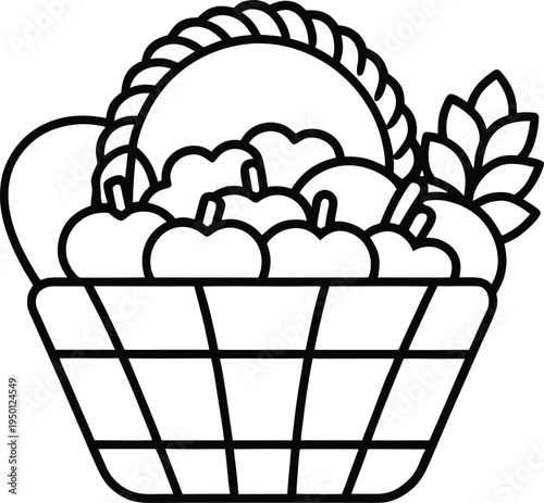 basket with bread