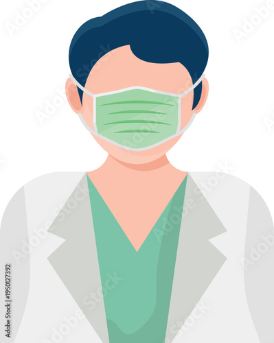 A man in a medical mask, highlighting the importance of protective measures.