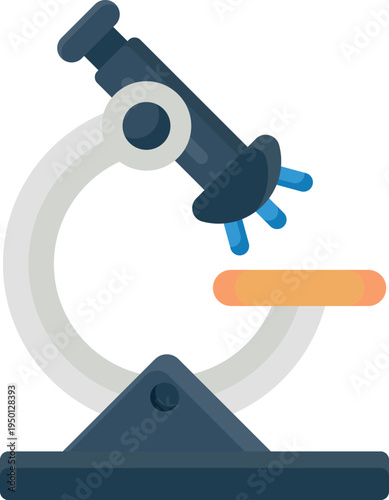 A microscope displayed on a clean white background, highlighting its design and features.