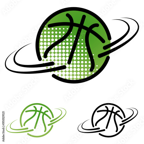 logo club équipe association basket basketball design sobre dynamique
