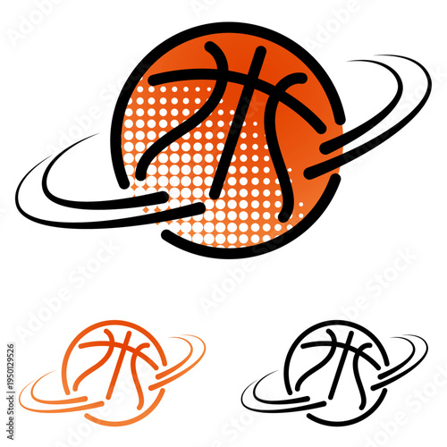 logo club équipe association basket basketball design sobre dynamique
