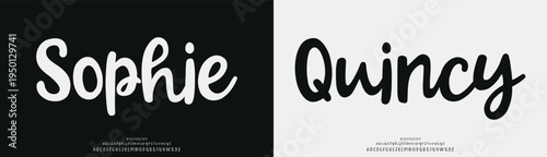 Sophie Quincy, Script luxury wedding alphabet letters font with tails. Typography elegant classic serif fonts and number decorative vintage retro concept for logo branding. vector illustration
