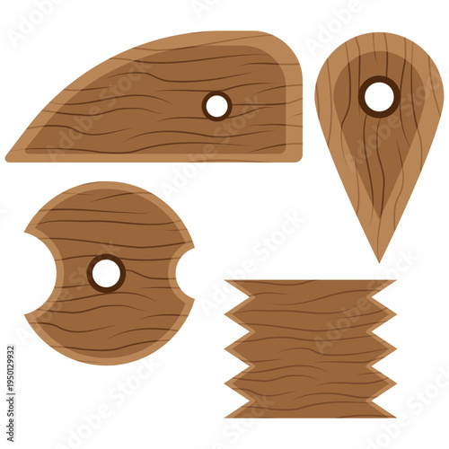 pottery wooden rib, pottery shaping tool.