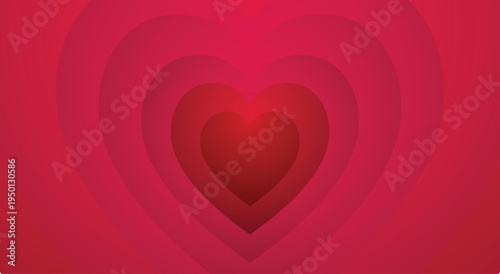 Layers of Love: A captivating gradient of layered hearts, each nestled within the other, creates a sense of depth and evokes feelings of love and affection. A visual representation of the heart.