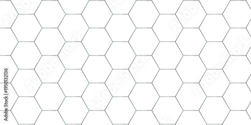 White abstract honeycomb mosaic and tile geometric hexagon vector illustration. geometric digital technology polygon science vintage square mosaic and web cover business texture.