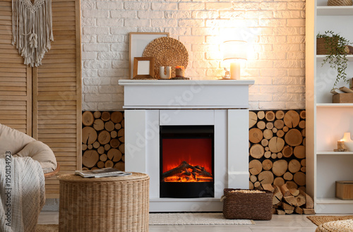 Interior of living room wit...