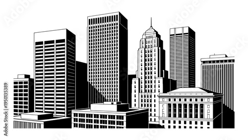 Line art of Hartford. City celebrating 250th anniversary of independence of USA.