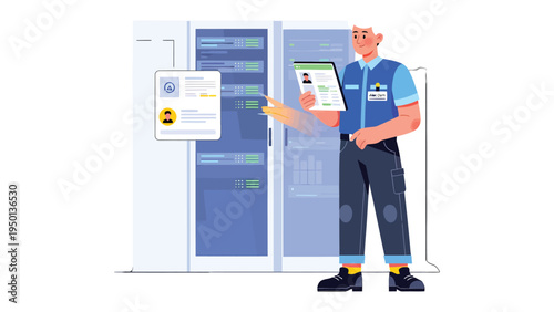 IT Support Technician in Server Room