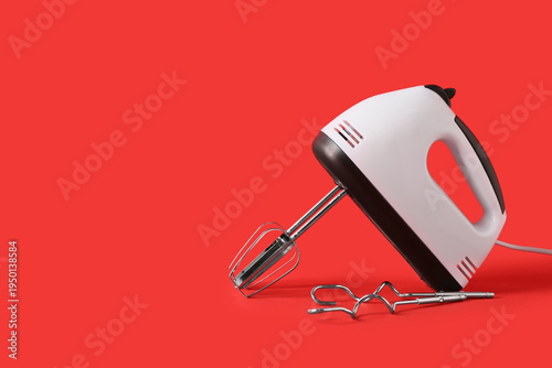 Electric mixer with chrome ...