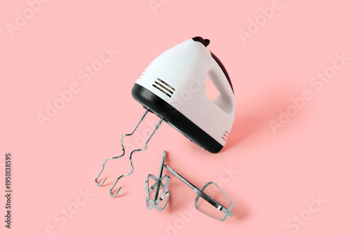 Electric mixer with chrome ...